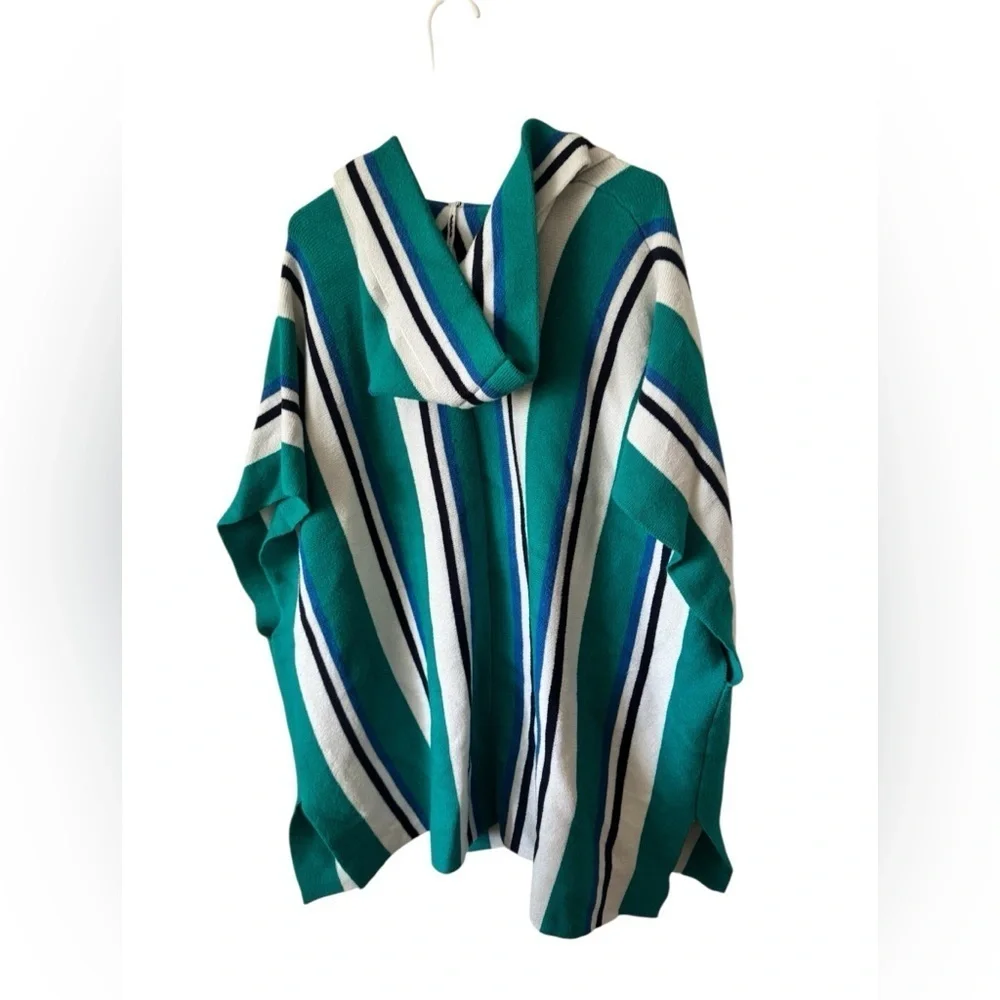 Free People All I Need Striped Hooded Poncho | One Size